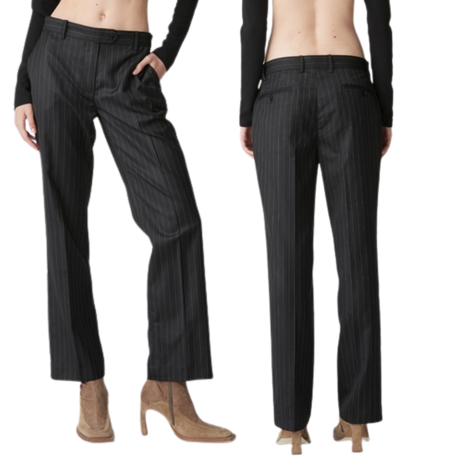Atoir The 002 Trouser Pinstripe Au Xs/6 Us 2 Nwt $290